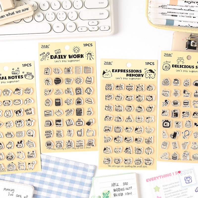 Mini Cute Daily Life Symbol Cl - огляд і ціна Rubber Date Stamp
