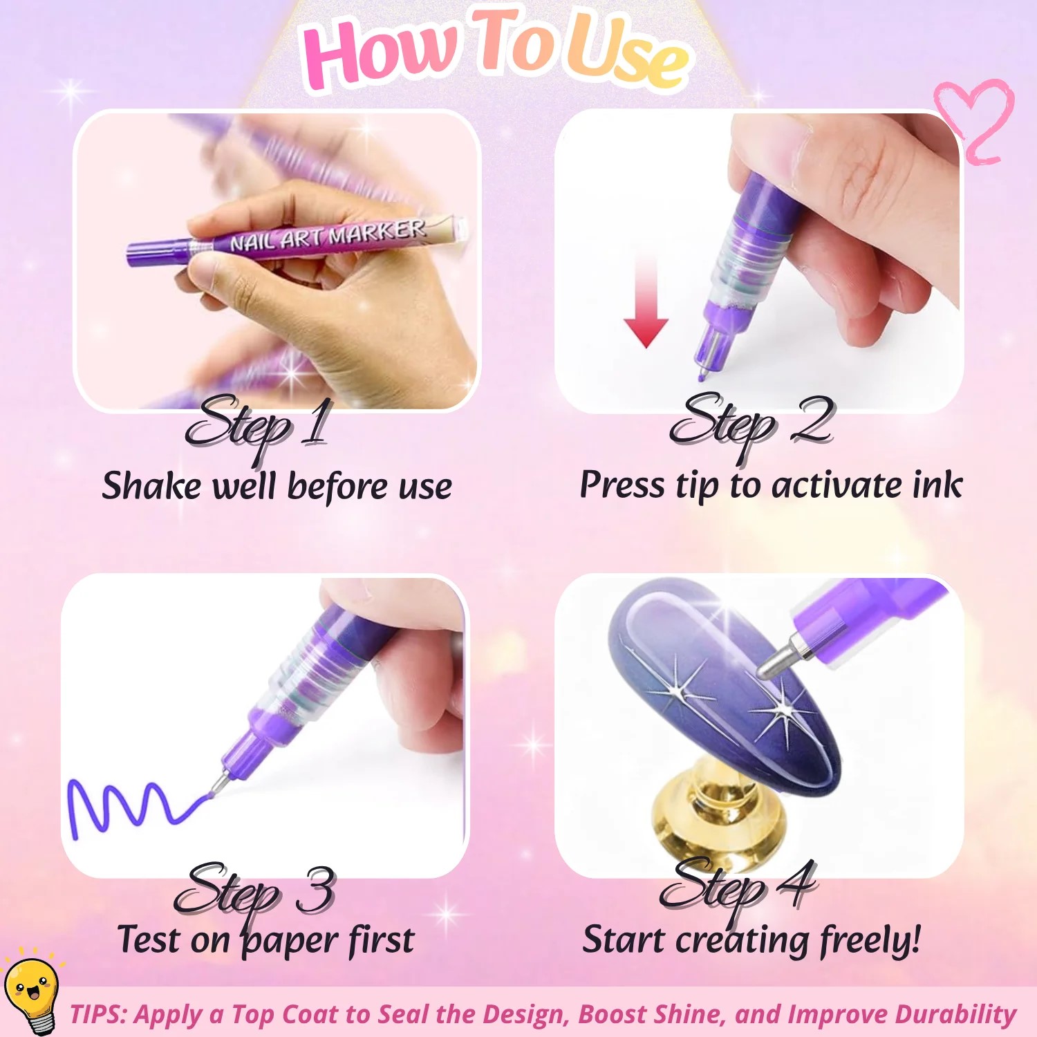 12 Colors 3D Nail Art Pens Set - огляд і ціна Correction Pen Fine