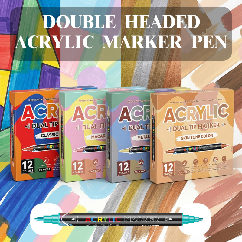 Acrylic Paint Markers,Dual tip - огляд і ціна Correction Pen Fine