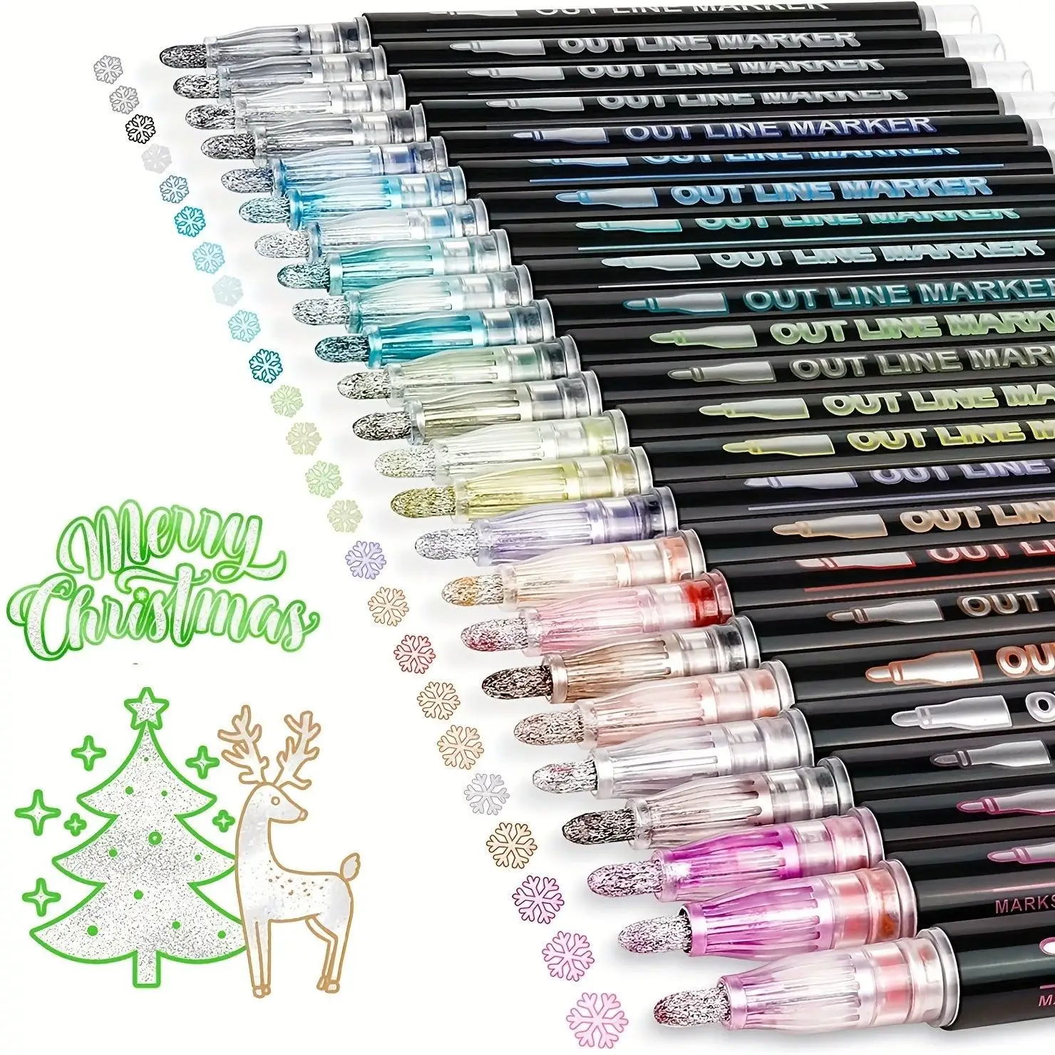 Dual-Tip Metallic Art Pens wit - огляд і ціна Correction Pen Fine